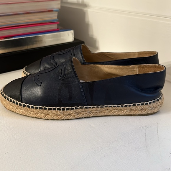Chanel Navy and Black Espadrilles - 39 - Picture 4 of 9